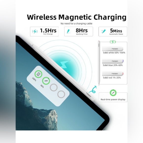 Metapen iPad Pencil A14 Wireless Magnetic Charge - Picture 2 of 10